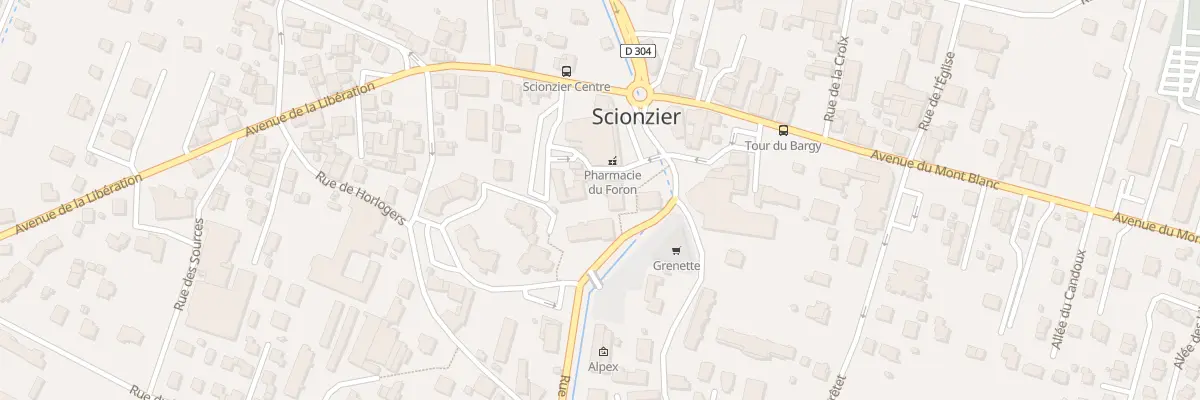 Plan du 5 Pl du Foron à Scionzier
