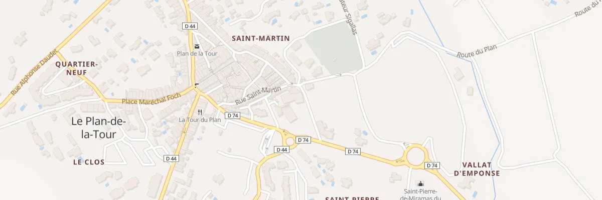 Plan du 28 Av du XVème Corps au Plan-de-la-Tour