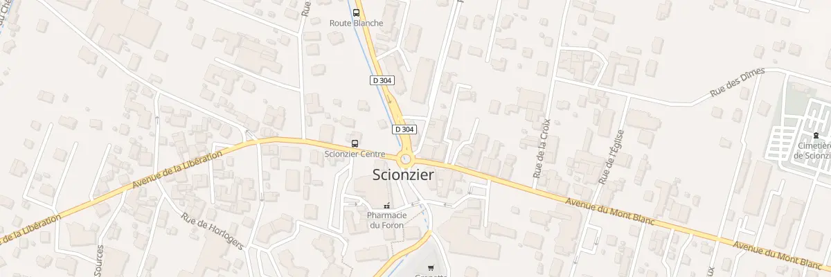 Plan du 4 Av de la Route Blanche à Scionzier