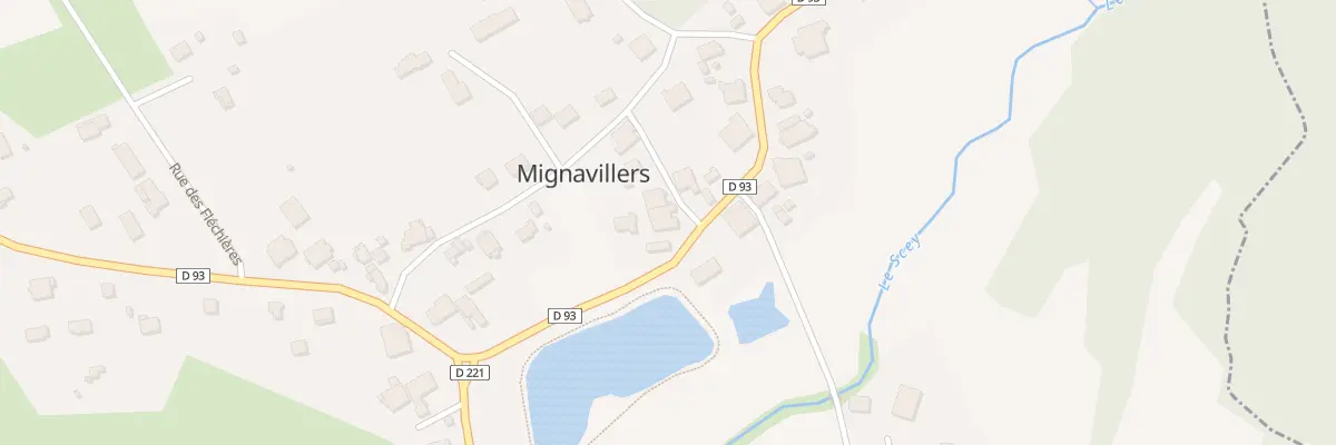 Plan du 1 Rue des Fleurs à Mignavillers