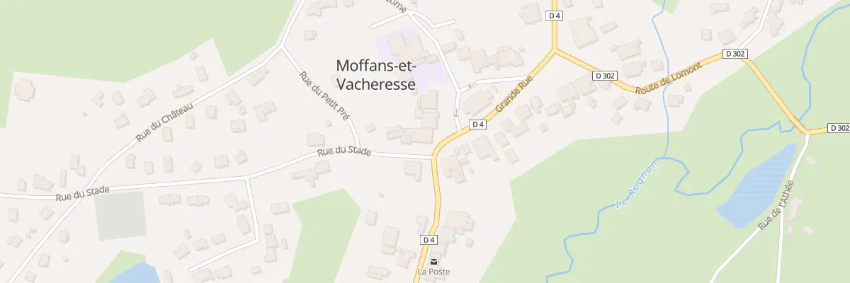 Plan du 2 Rue du Stade à Moffans-et-Vacheresse