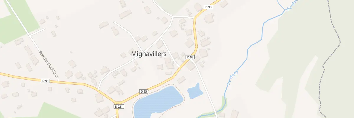 Plan du 5 Gr Grande Rue à Mignavillers