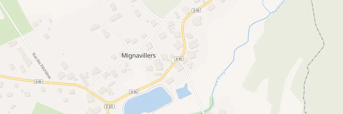 Plan du 7 Gr Grande Rue à Mignavillers