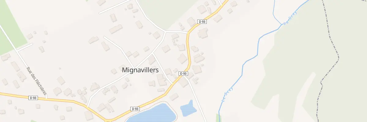 Plan du 9 Gr Grande Rue à Mignavillers