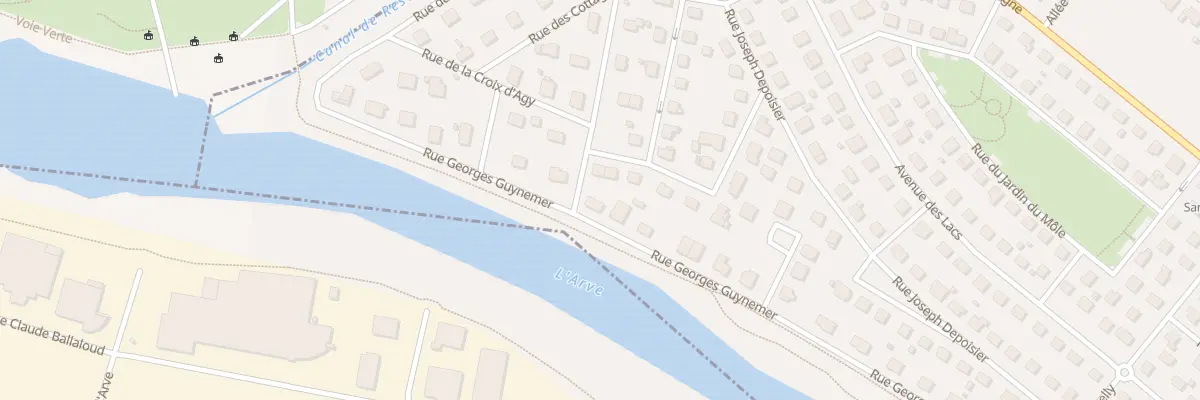 Plan du 2 Rue de la pointe Percée à Cluses