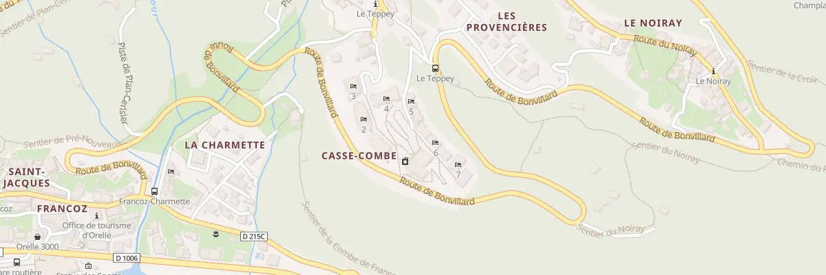 Plan du 19 Che des Eaux d’Orelle à Orelle