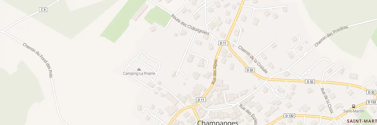 Plan du 75A Rte des Châtaigniers à Champanges