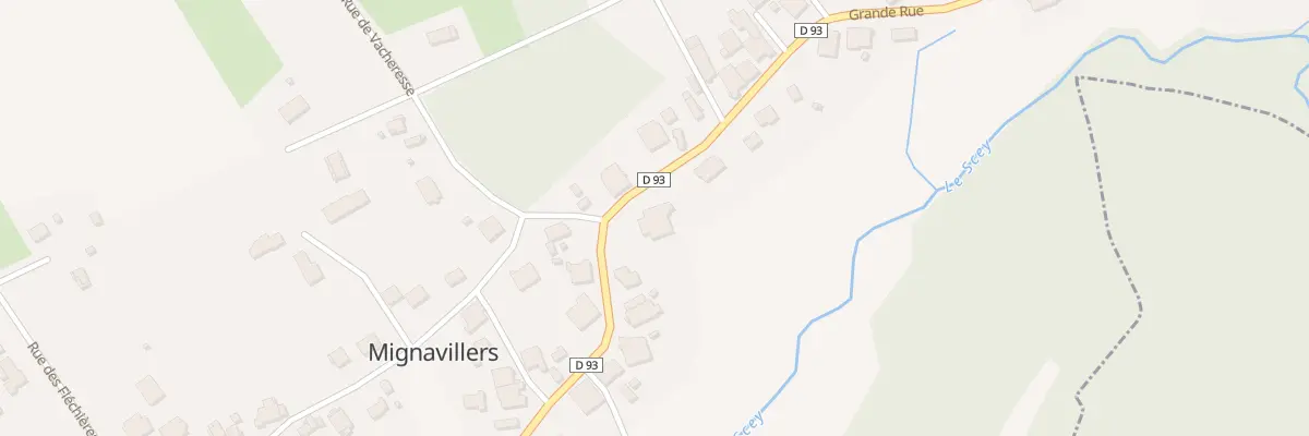 Plan du 14 Gr Grande Rue à Mignavillers