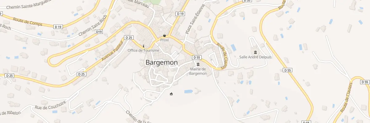 Plan du 8 Rue de la Prison à Bargemon