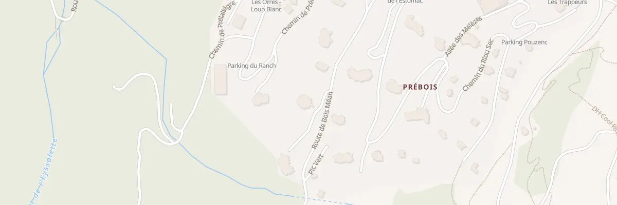 Plan du 2 Imp de Cote Ronde aux Orres