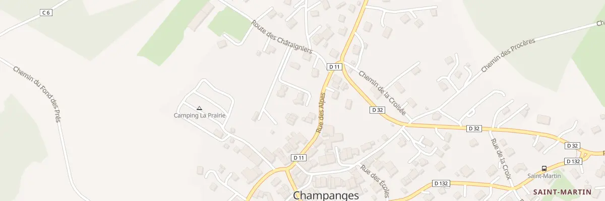 Plan du 75B Rte des Châtaigniers à Champanges