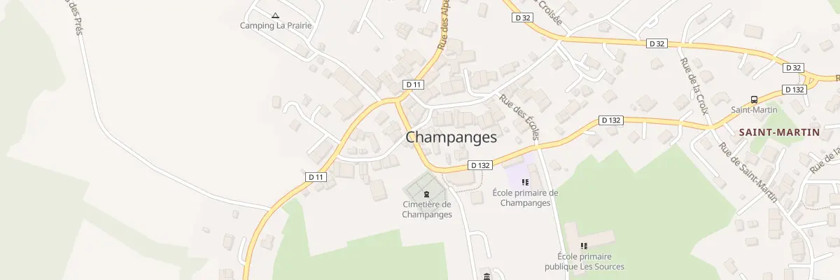 Plan du 57 Rue de l’église à Champanges