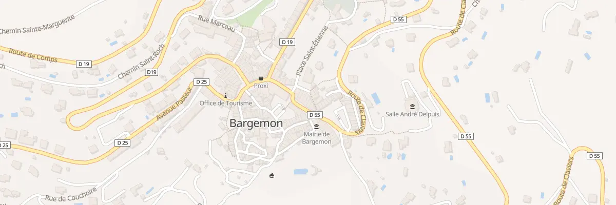 Plan du 25 Rue de la Résistance à Bargemon