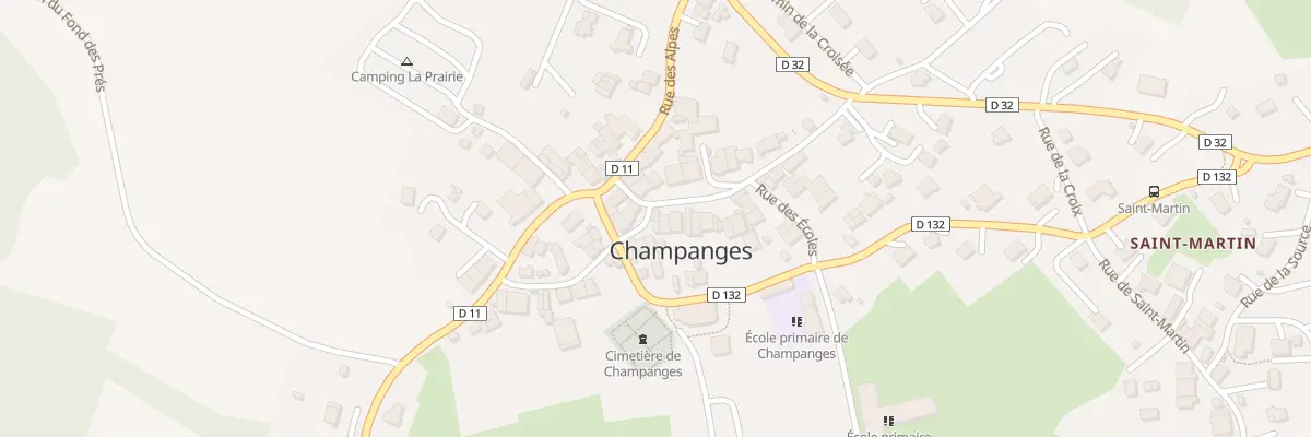 Plan du 30 Rue du vieux village à Champanges