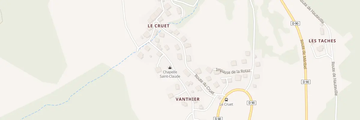 Plan du 171 Rte du Cruet à Moûtiers