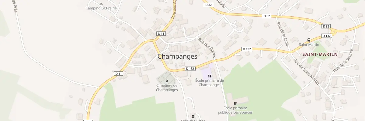 Plan du 127A Rue de l’église à Champanges