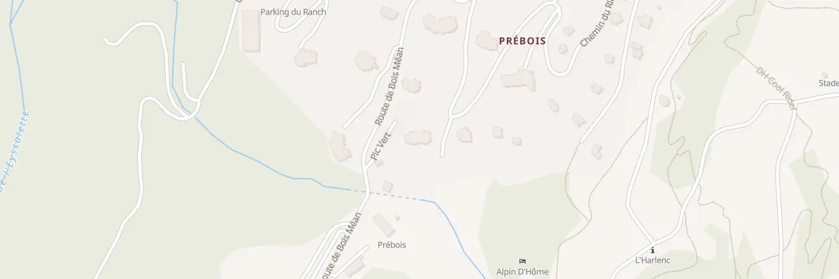 Plan du 5204 Pre La Faysse aux Orres