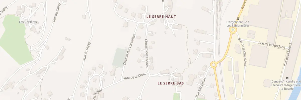 Plan du 5556 Che des Fonzes à L’Argentière-la-Bessée