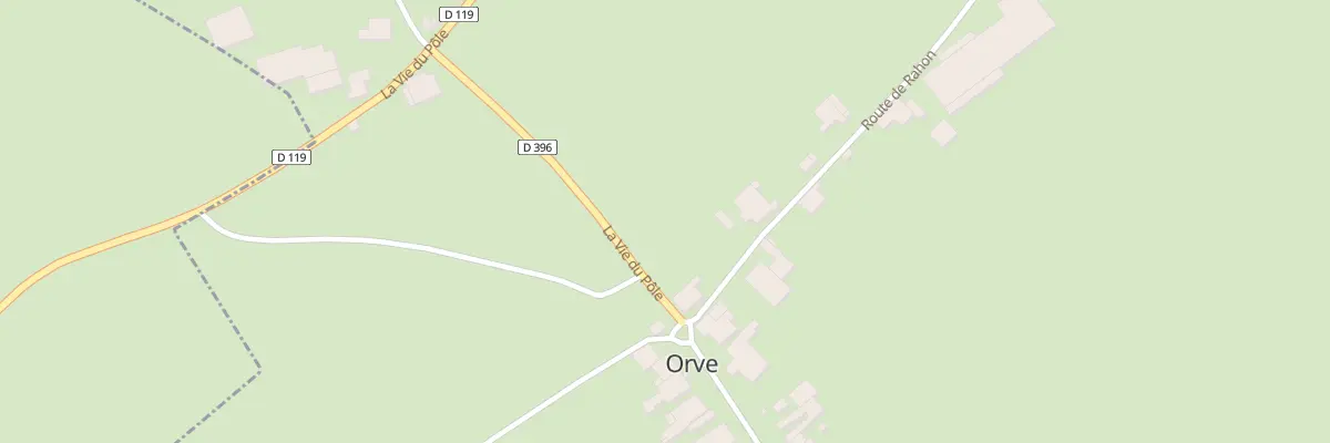 Plan du 1 Rte de Rahon à Orve