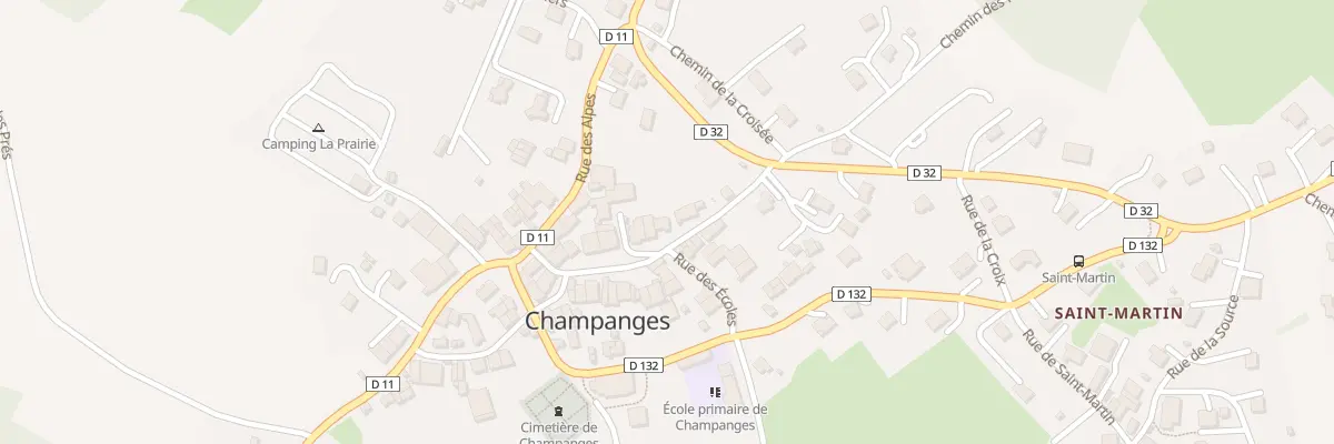 Plan du 111A Rue du vieux village à Champanges