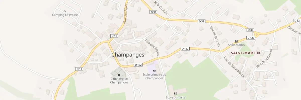 Plan du 41 Rue des écoles à Champanges