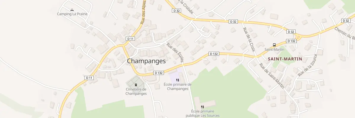 Plan du 197 Rue de l’église à Champanges