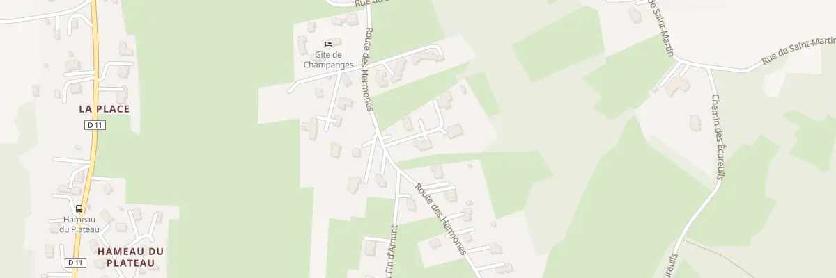 Plan du 169B Rte des Hermones à Champanges