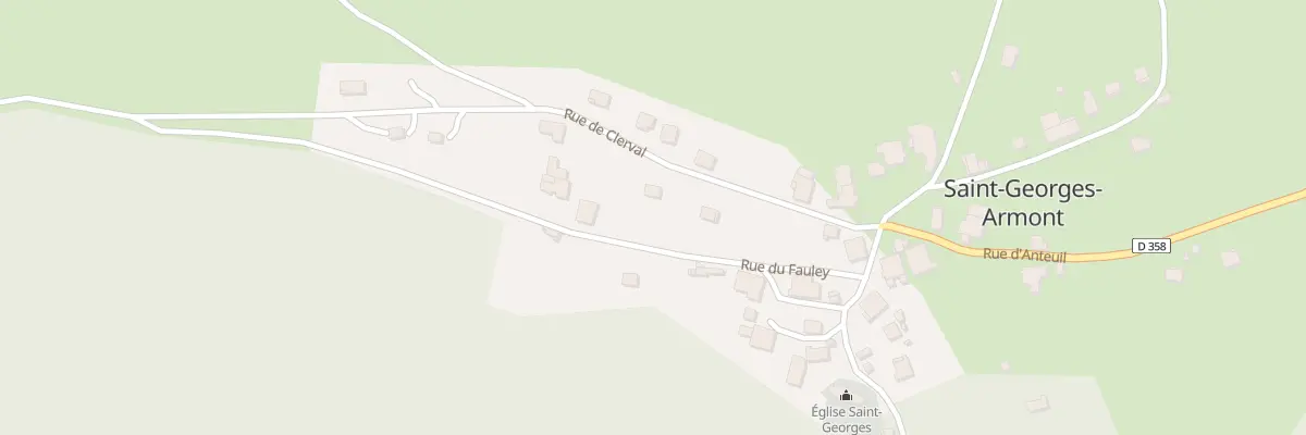 Plan du 6 Rue de Clerval à Saint-Georges-Armont