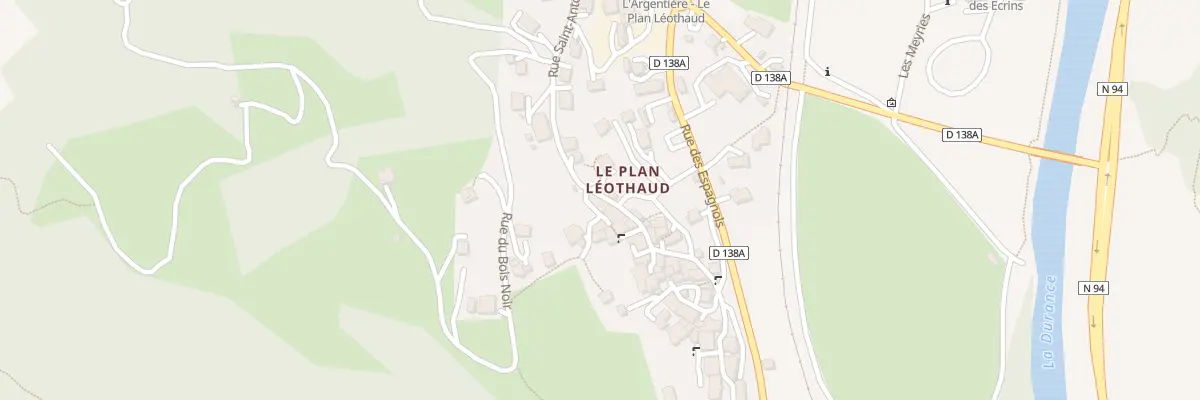 Plan du 1 Rue St Louis à L’Argentière-la-Bessée