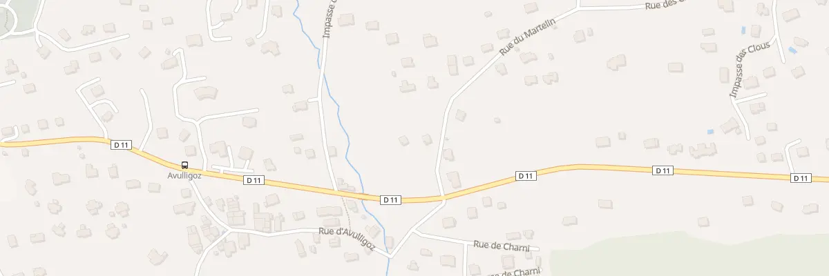 Plan du 85 Rue du Martelin à Publier