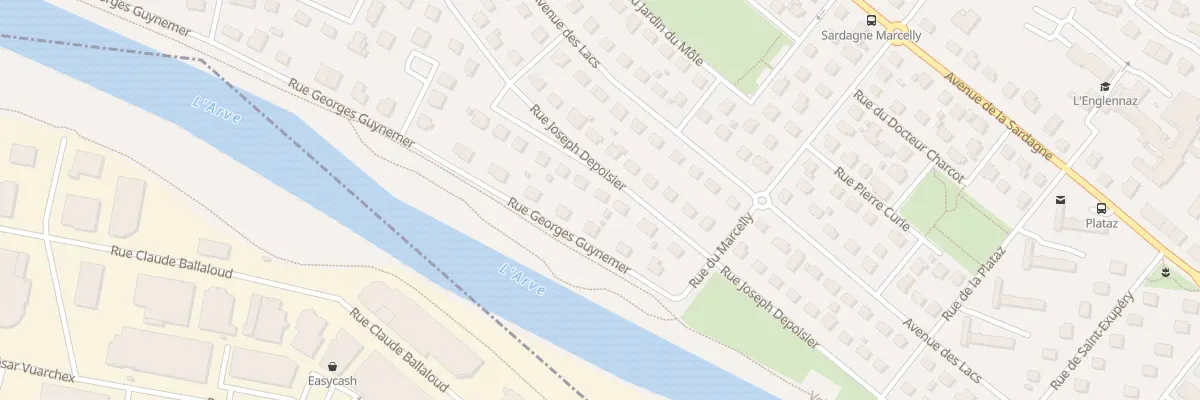 Plan du 7 Rue Joseph Depoisier à Cluses