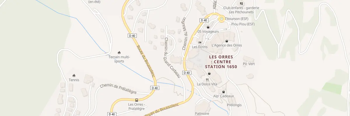Plan du 31 Rte de Boussolenc aux Orres