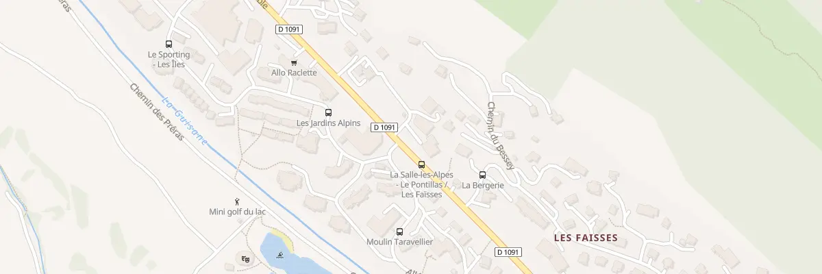Plan du 5826 La Pisse à La Salle-les-Alpes