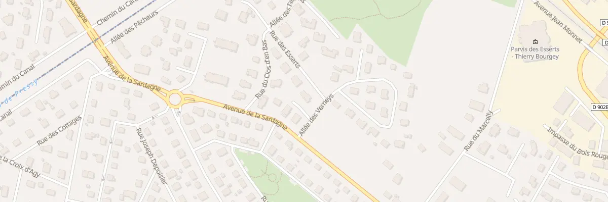 Plan du 23 Rue des Esserts à Cluses