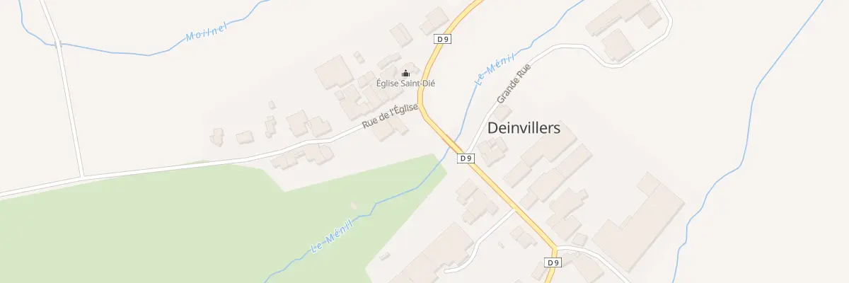 Plan du 3 Rue de l’Eglise à Deinvillers