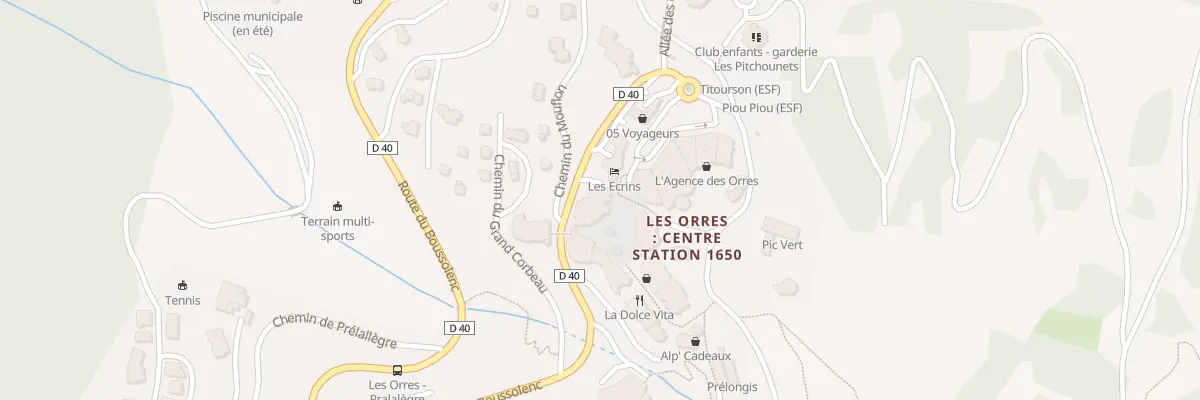 Plan du 8B Pl Emile Hodoul aux Orres