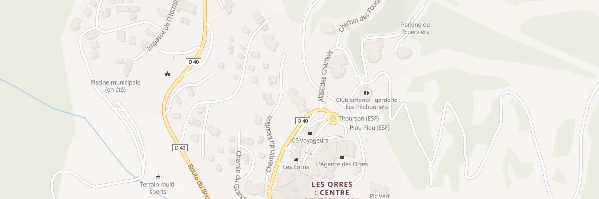 Plan du 33 Rte de Boussolenc aux Orres