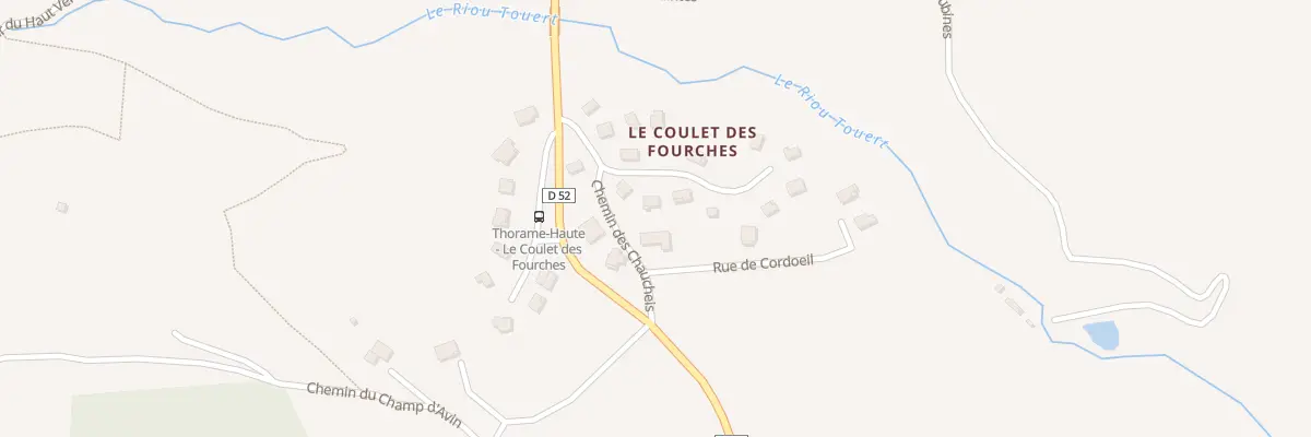 Plan du 7089 Le Coullet des Fourches à Thorame-Haute