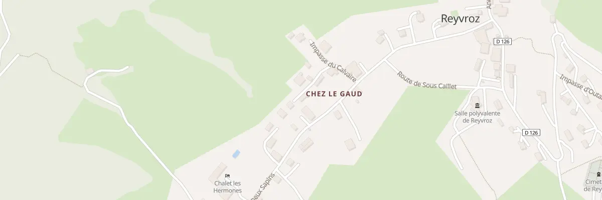 Plan du 51 Imp du Calvaire à Reyvroz