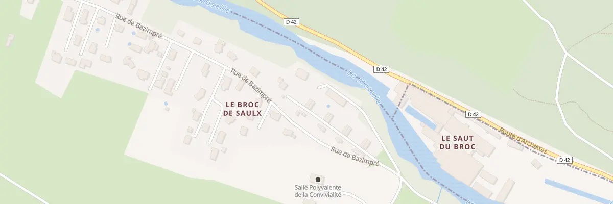 Plan du 1022B Rue du Saut du Broc à Pouxeux