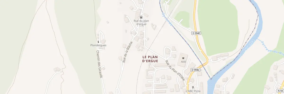 Plan du 5226 Le Plandergue Nord à L’Argentière-la-Bessée