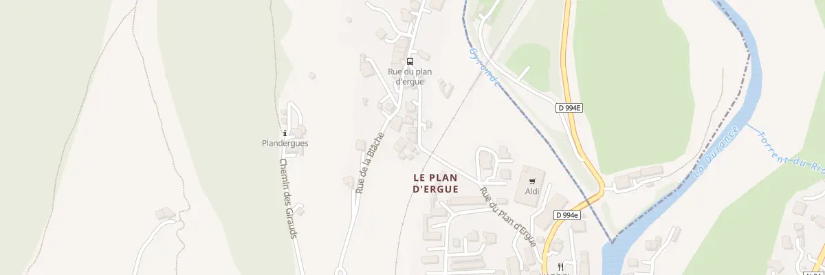 Plan du 5225 Le Plandergue Nord à L’Argentière-la-Bessée
