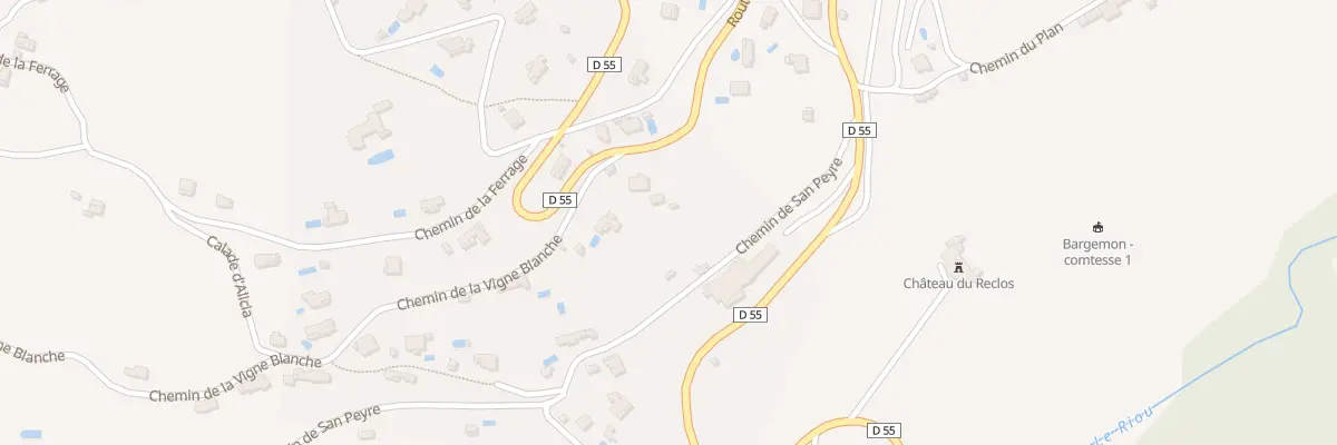 Plan du 1374 Rte de Claviers à Bargemon