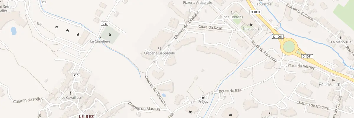 Plan du 1 Che de l’Oratoire à La Salle-les-Alpes