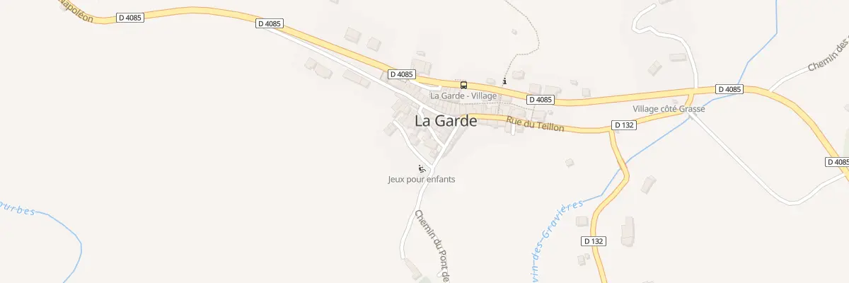 Plan du Village à La Garde