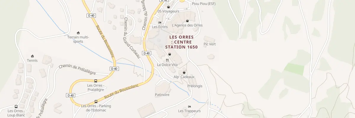 Plan du 3A All des Lupins aux Orres