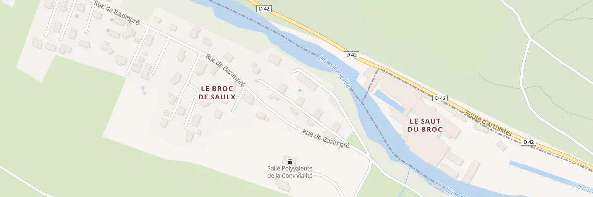 Plan du 988B Rue du Saut du Broc à Pouxeux