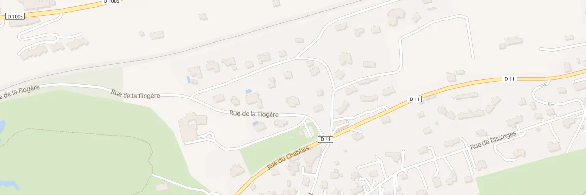 Plan du 94 Rue de la Fiogère à Publier