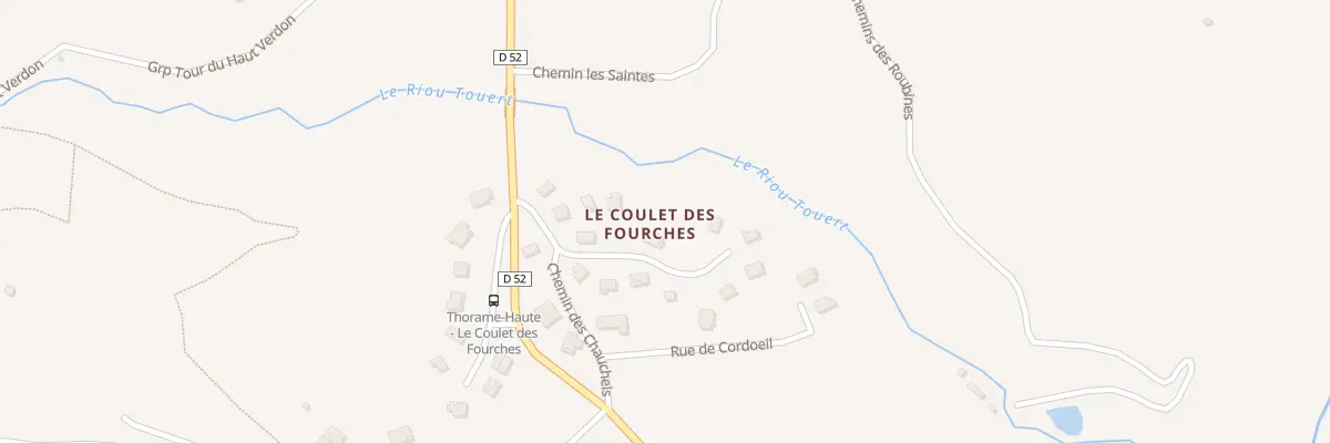 Plan du 7014 Le Coullet des Fourches à Thorame-Haute
