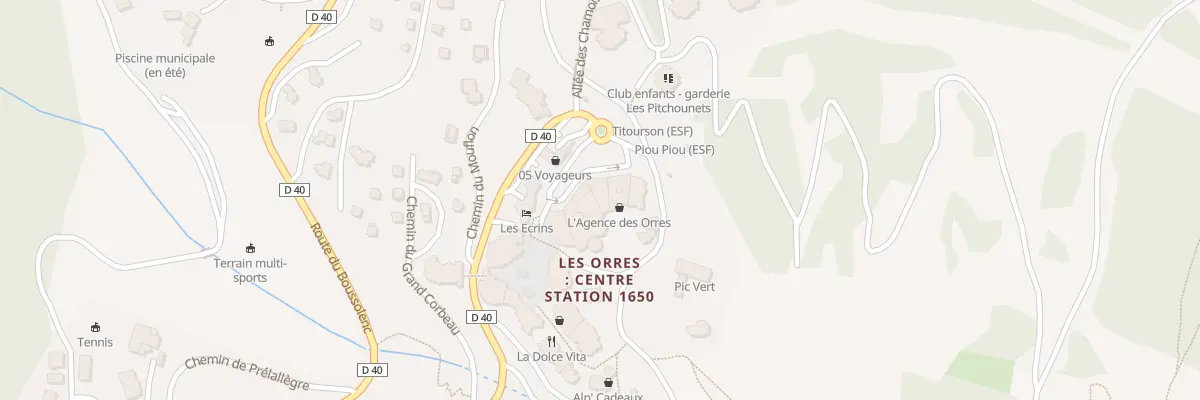 Plan du 7 Res Les Cembros aux Orres
